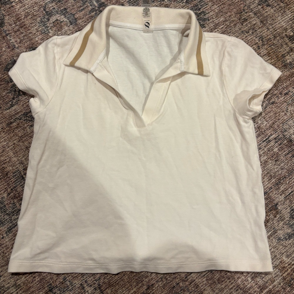 Women's Cream Lou & Grey Polo Shirt